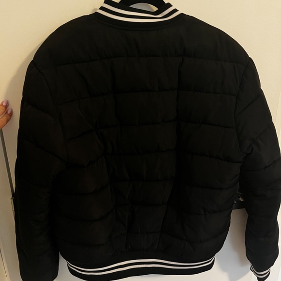 Black Bomber Jacket - Picture 2 of 2